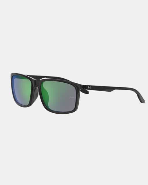 New Under Armour Black Frame Gray lens Sunglasses Mens UA Zone XL Sports Wrap 